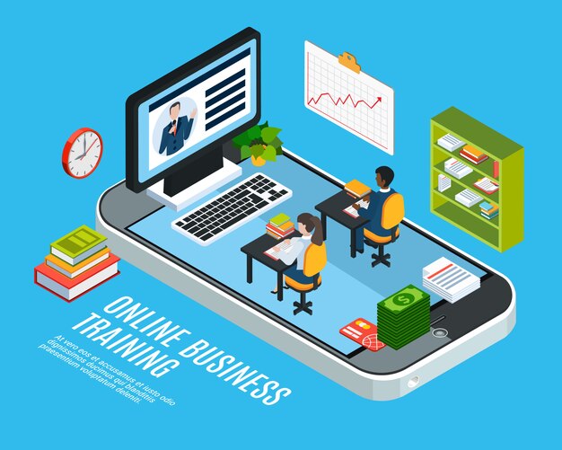 Webinar isometric