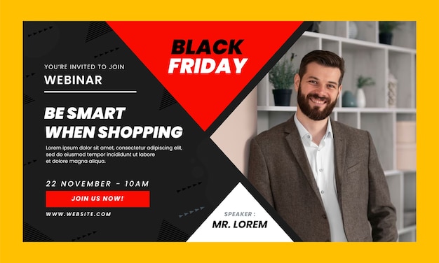 Webinar template for black friday sales