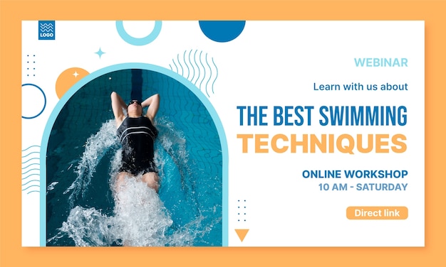 Webinar template for swimming lessons