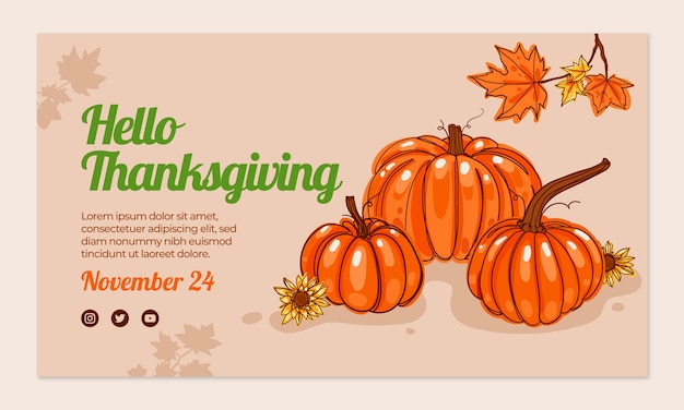 Webinar template for thanksgiving celebration