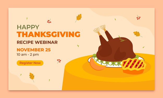 Webinar template for thanksgiving celebration