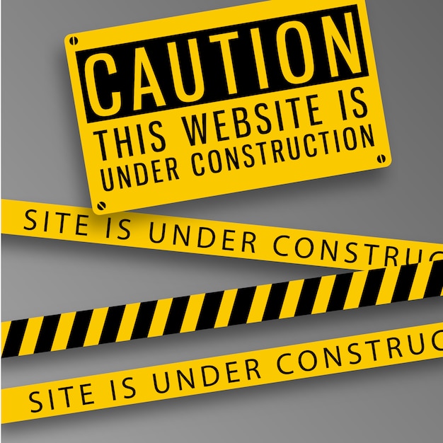 Website caution background