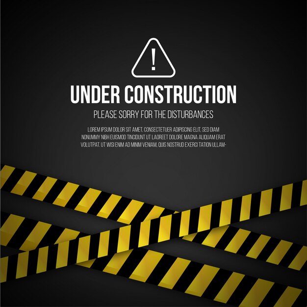 Website under construction background