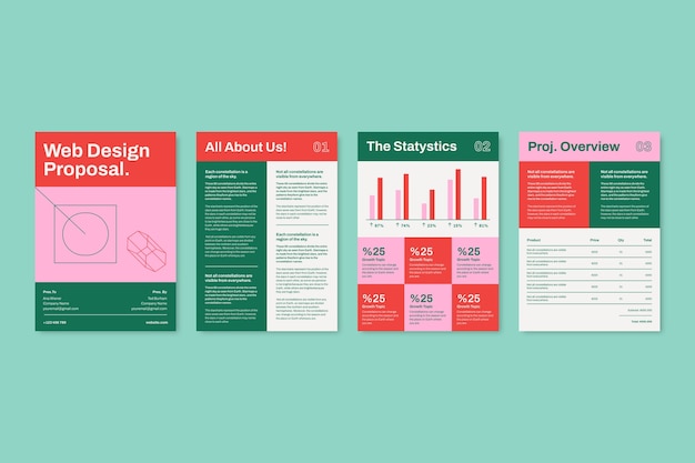 Website design proposal template design
