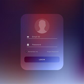 Login Template Free Vectors Psds To