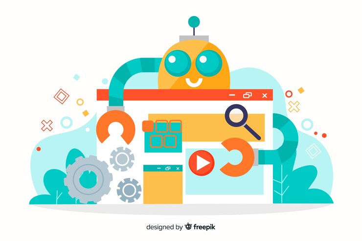 Free Vector website setup concept for landing page