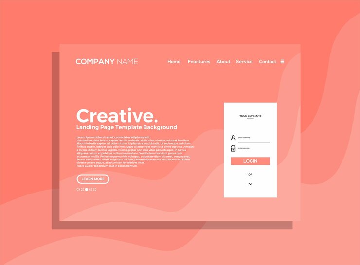 Free Vector a website for the website called creative
