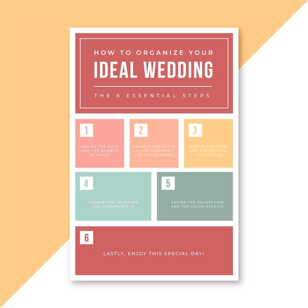 Free vector wedding blog post template