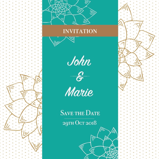 Wedding card template