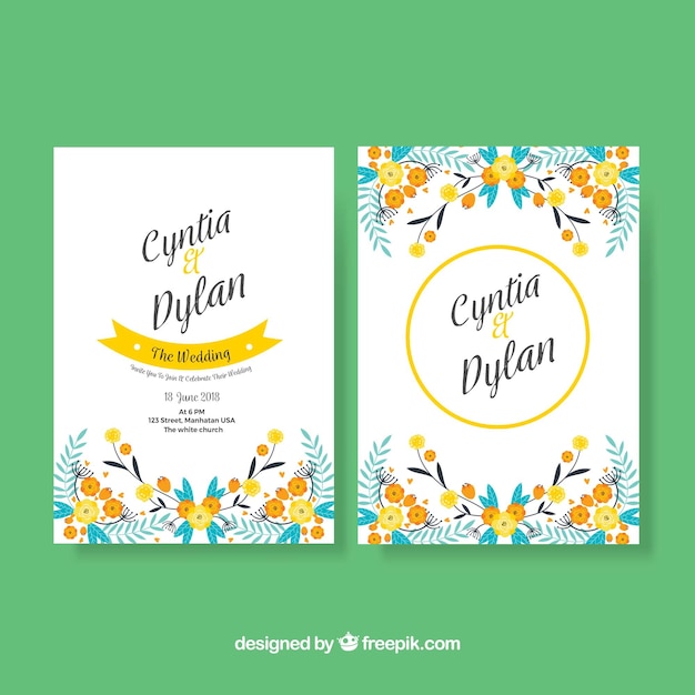 Wedding card template