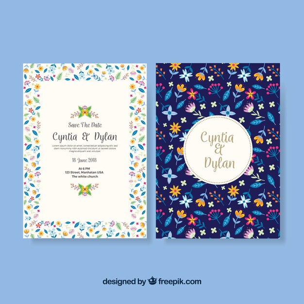 Wedding card template