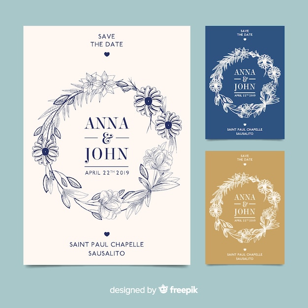 Wedding card template