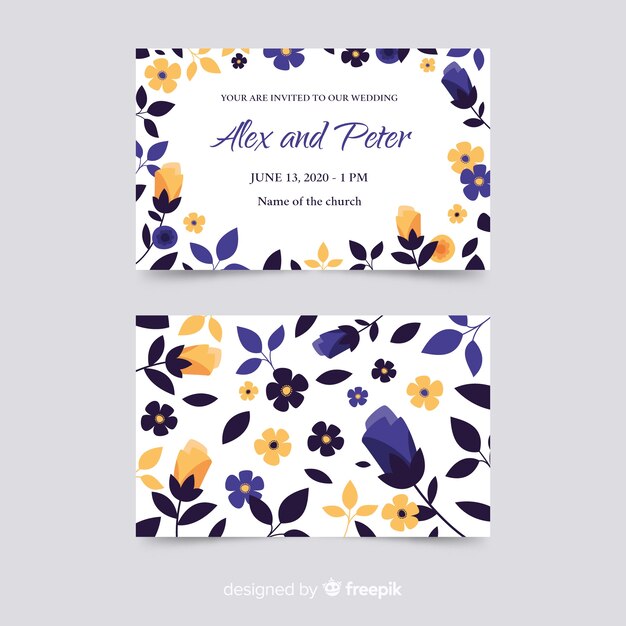 Wedding card template