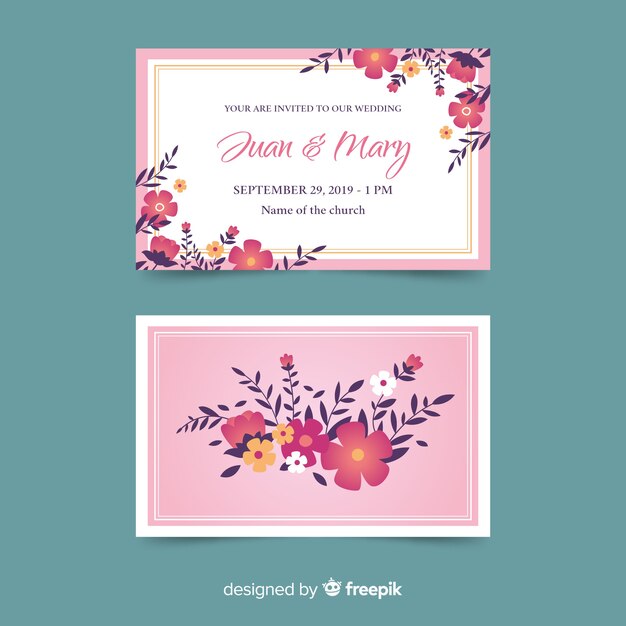 Wedding card template