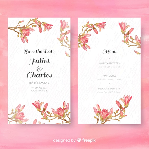 Wedding card template