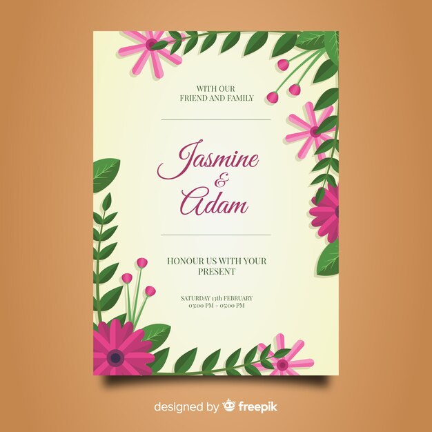 Wedding card template