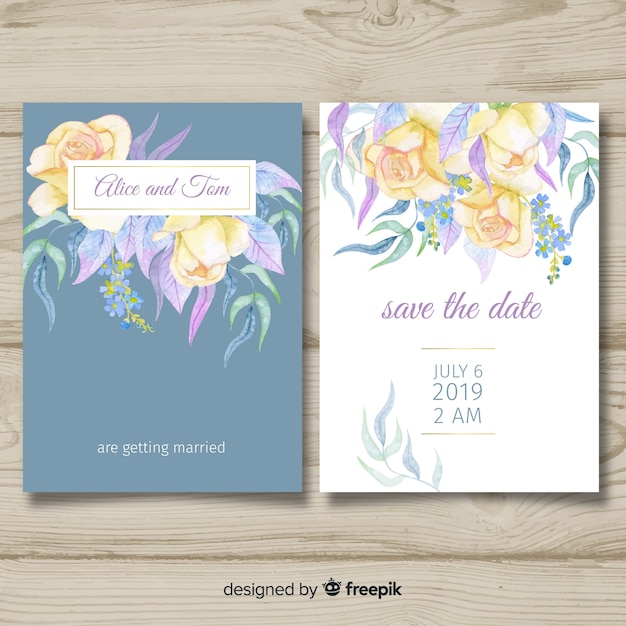 Wedding card template