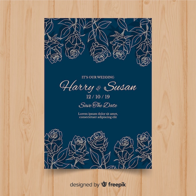 Wedding card template