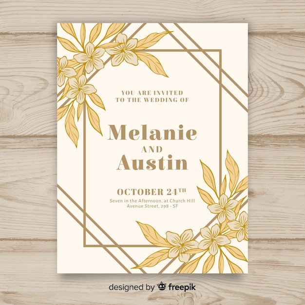 Wedding card template