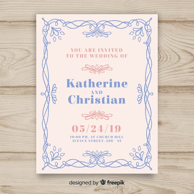 wedding card template