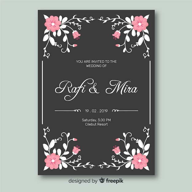 Wedding card template