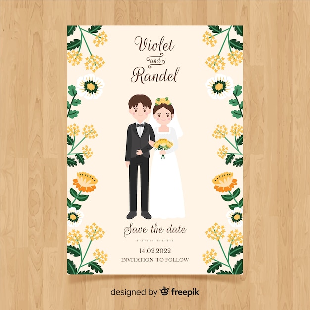 Wedding card template