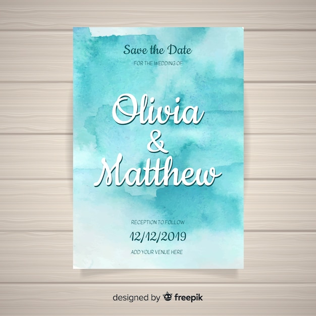 Wedding card template