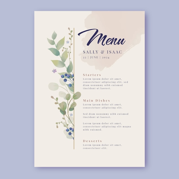 Wedding celebration poster template