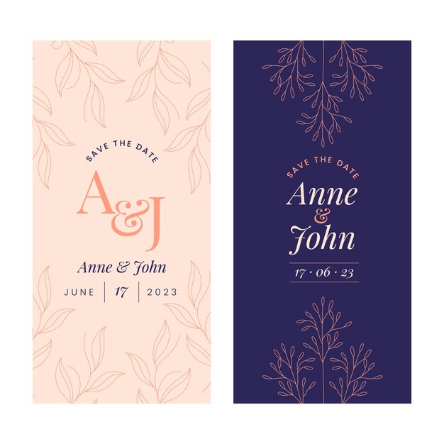 wedding ceremony vertical banner template