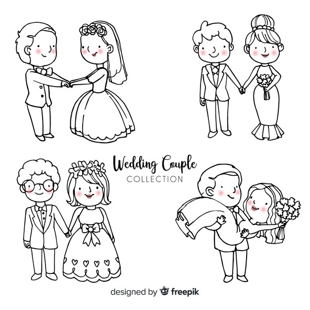 Wedding couple collection