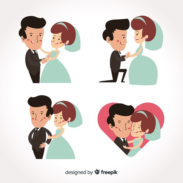 Wedding couple collection