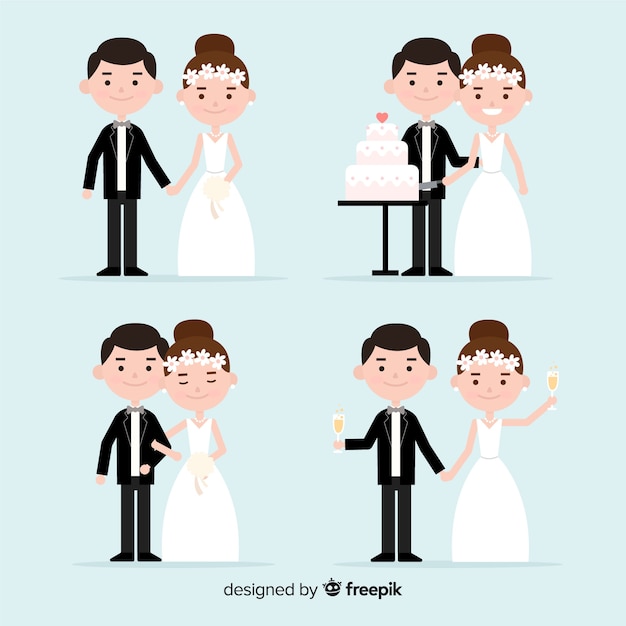 結婚式のカップルコレクション