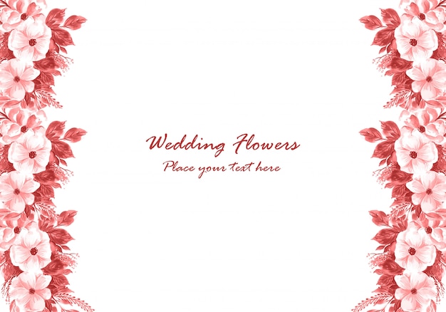 Свадебная декоративная цветочная рамка