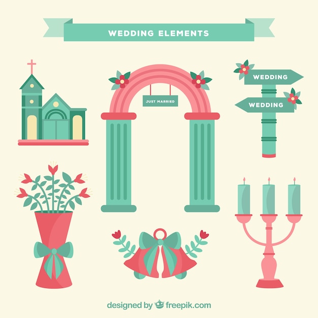 Wedding elements collection