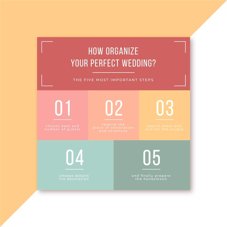 Free Vector wedding facebook post template