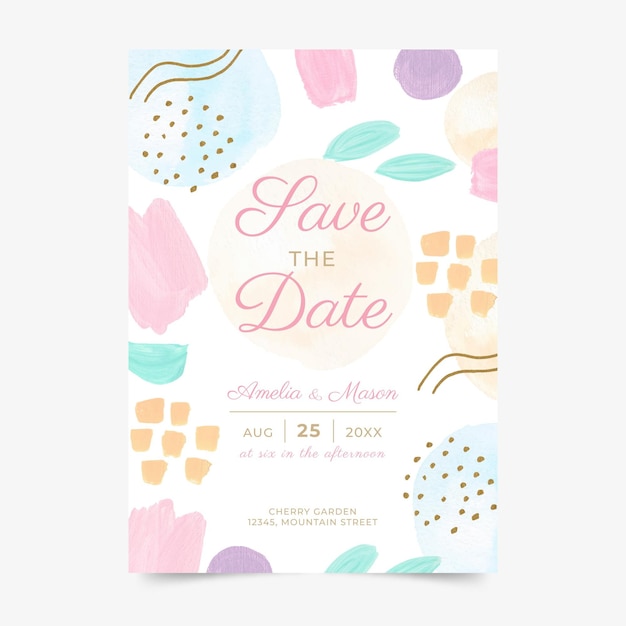 Wedding flyer template