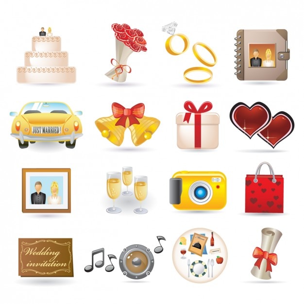 Wedding icon collection