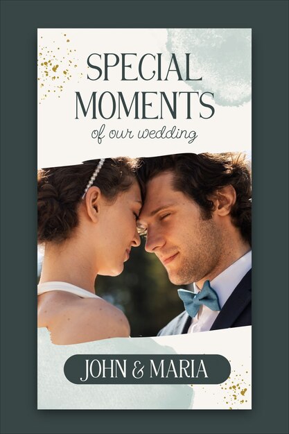 Wedding instagram story design