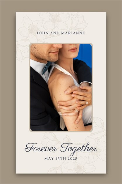 Wedding instagram story design