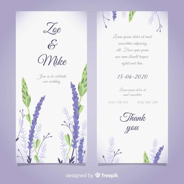 Wedding invitation card