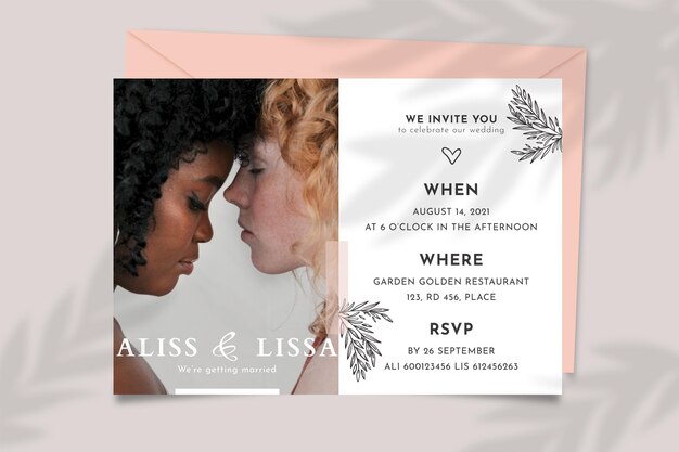 wedding invitation concept