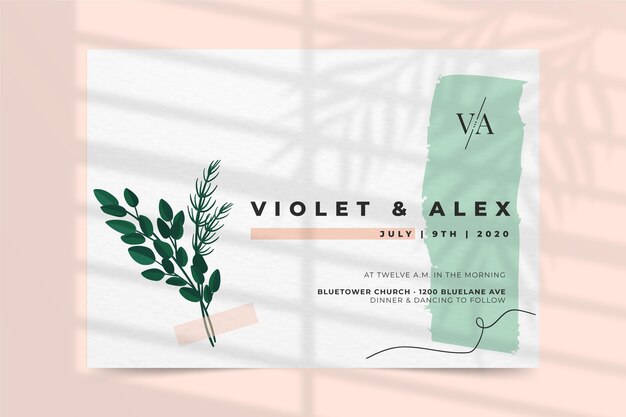 wedding invitation concept