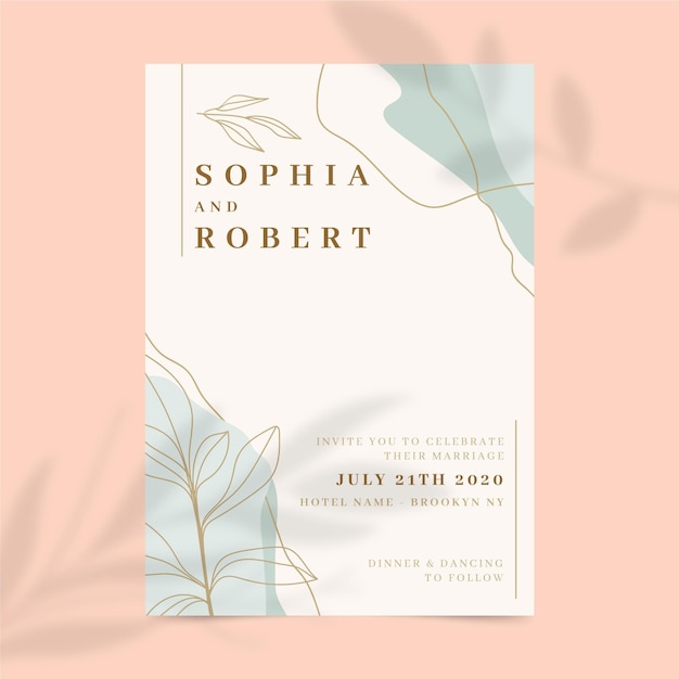 Wedding invitation concept