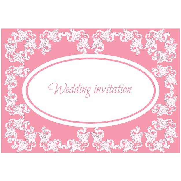 Free vector wedding invitation design