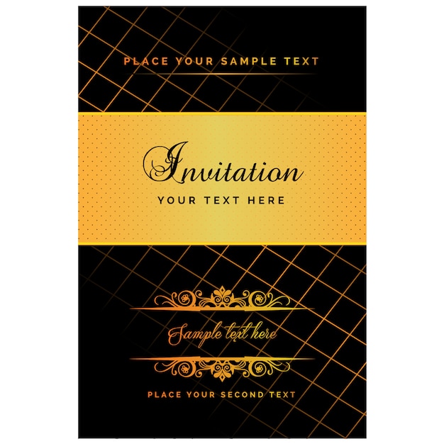 Free vector wedding invitation design