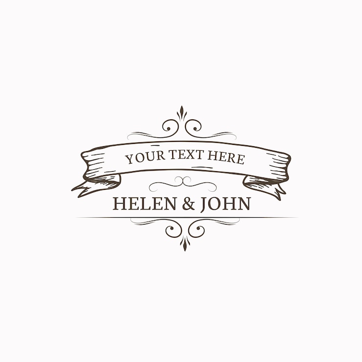 Free Vector wedding invitation emblem