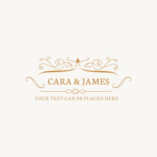 Wedding invitation emblem