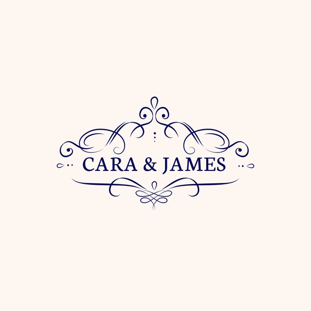 Wedding invitation emblem