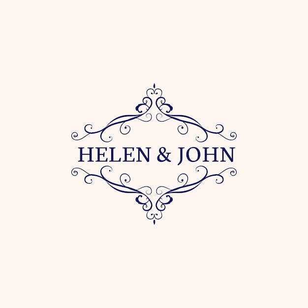 Free vector wedding invitation emblem