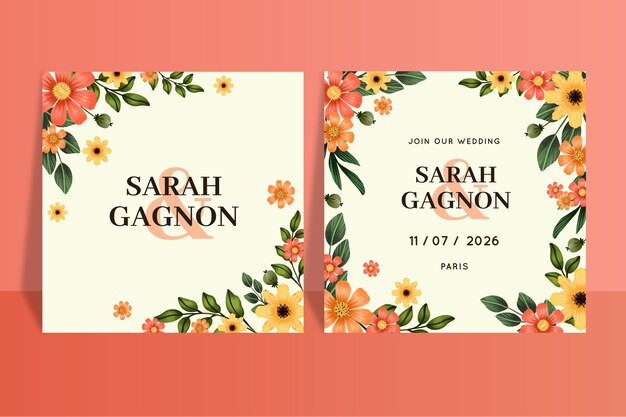 wedding invitation template design